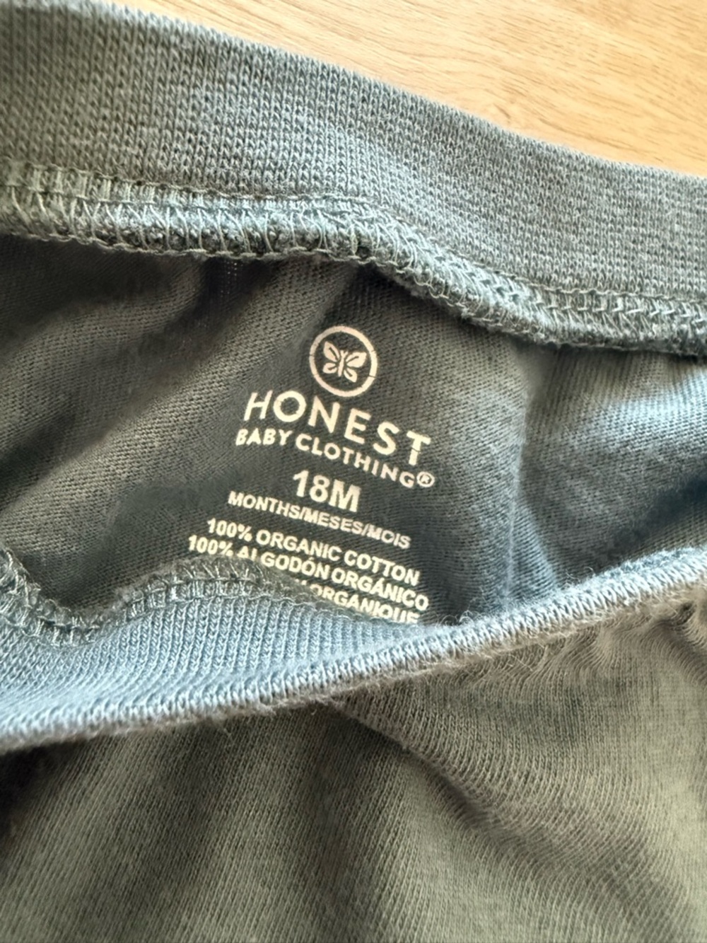 Honest Baby Clothing 18M Organic Cotton Tee - Slate Blue